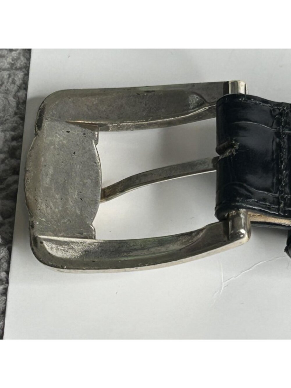 Brighton Belt Womens Large Black Leather Silver Western Concho Buckle 24703 - Picture 12 of 14